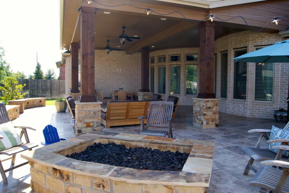 Firepit and Covered Space