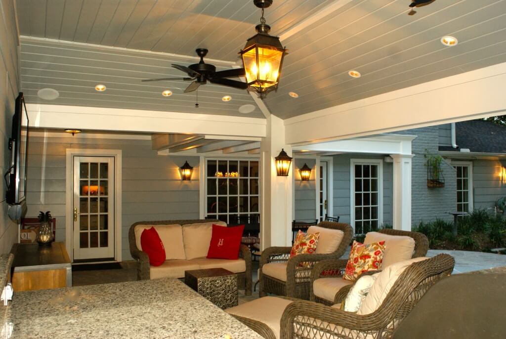 Ceiling & Lighting - Texas Custom Patios