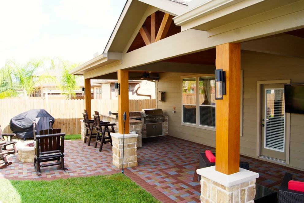 Adding shade to home in Pine Mill ranch