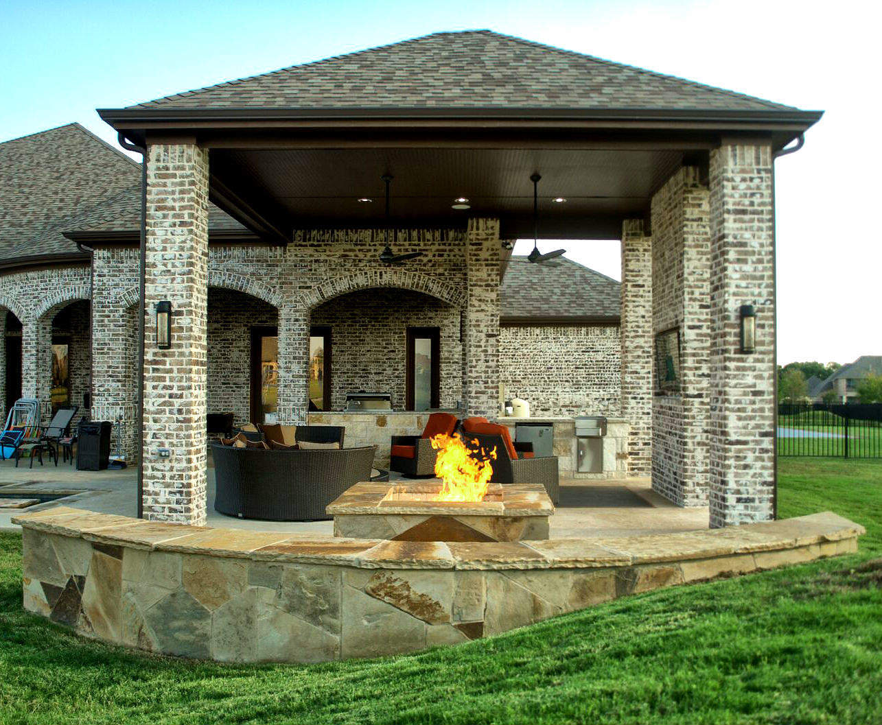 Outdoor Living Space Dallas Area - Parker - Texas Custom Patios