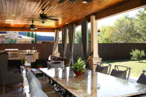 Outdoor living area in Royal Oaks
