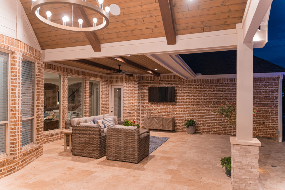 Patio Cover and Kitchen in Frisco Texas Custom Patios