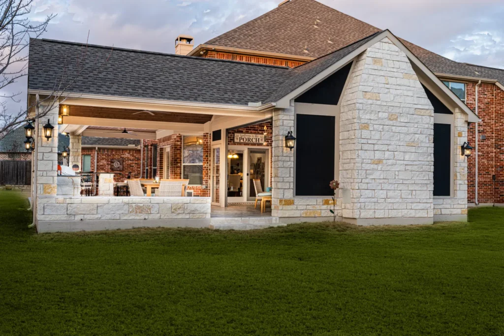 Screened porch and outdoor living in McKinney