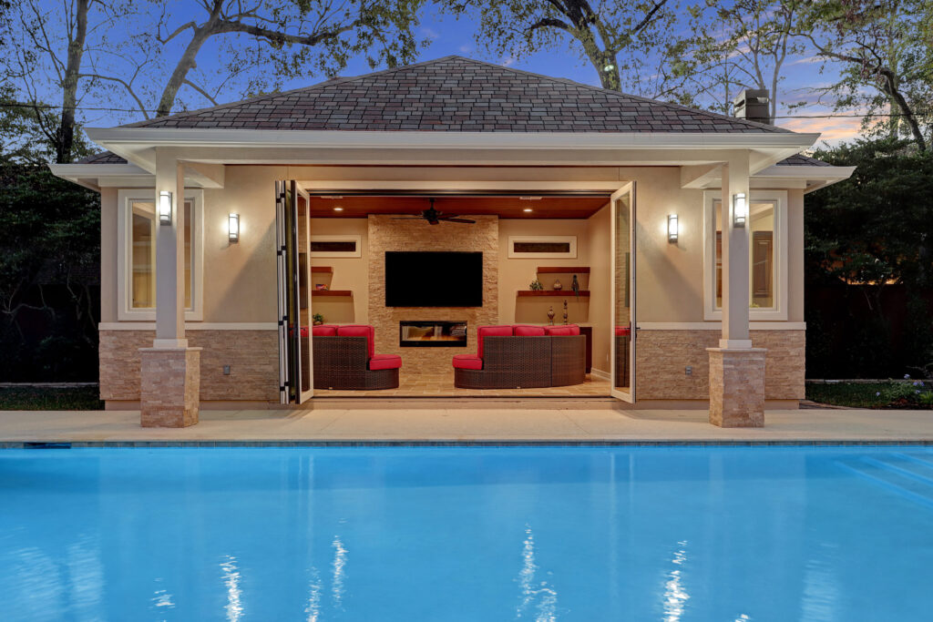 Pool House and Patio Cover Update in Memorial Area of Houston