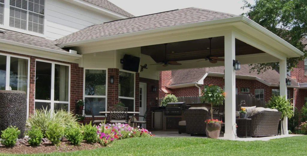 Patio Cover and Outdoor Kitchen in First Colony